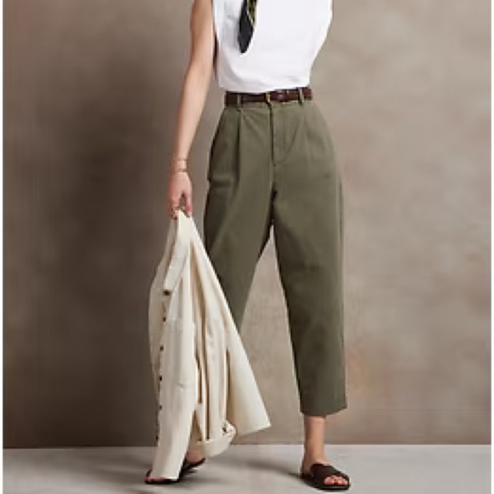 Banana Republic High Rise Cropped Chino